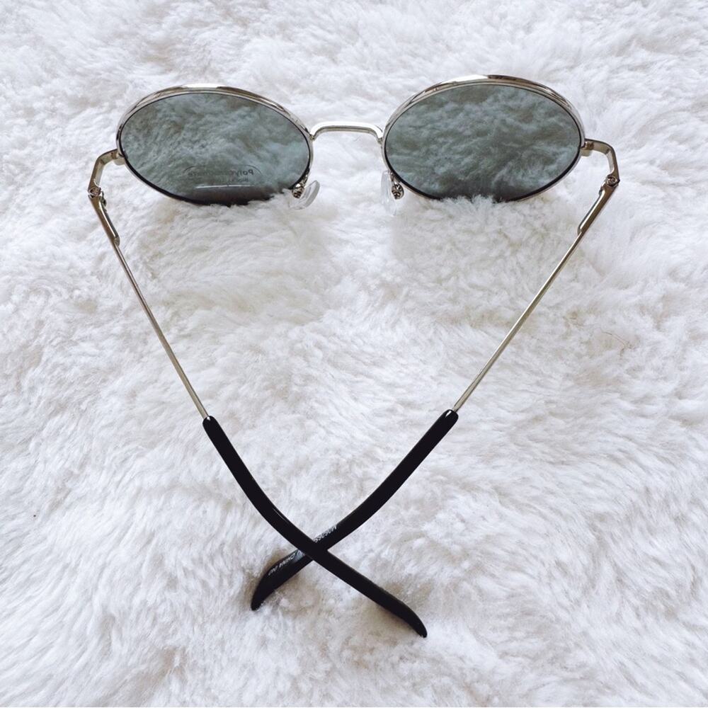 Henry Silver Round Lens Sunglasses - Picture 7 of 11